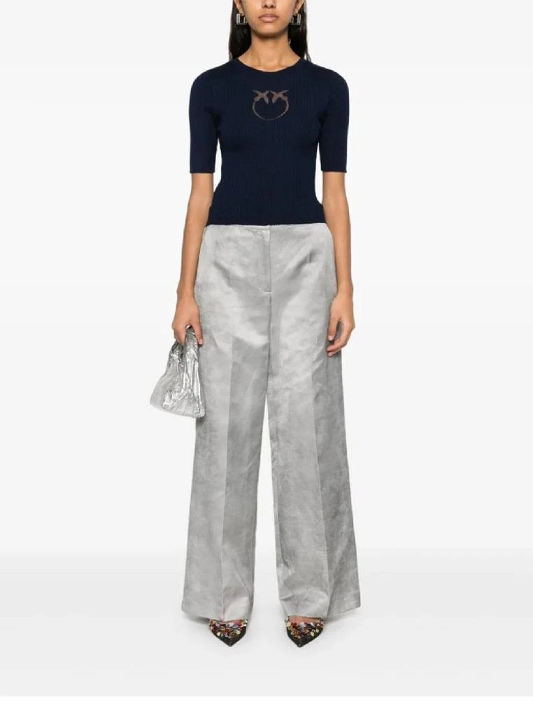 PINKO Wide-Leg Trousers With High Waist 2