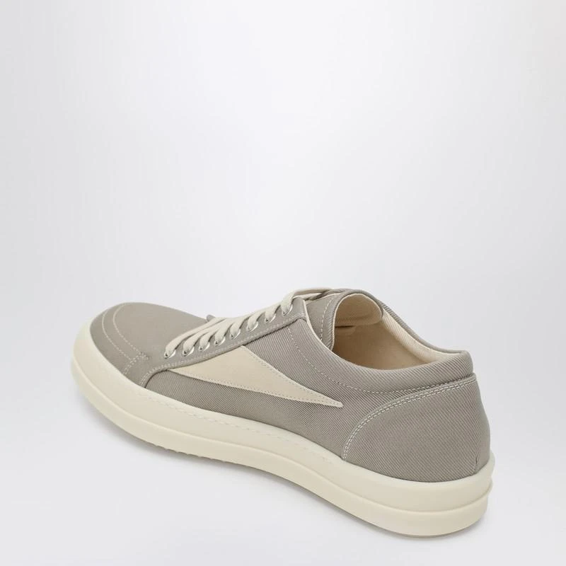 DRKSHDW Vintage grey canvas and suede sneakers 4