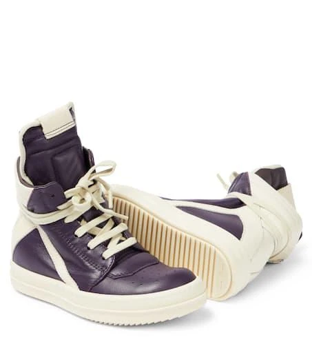 Rick Owens Geobasket leather high-top sneakers 6