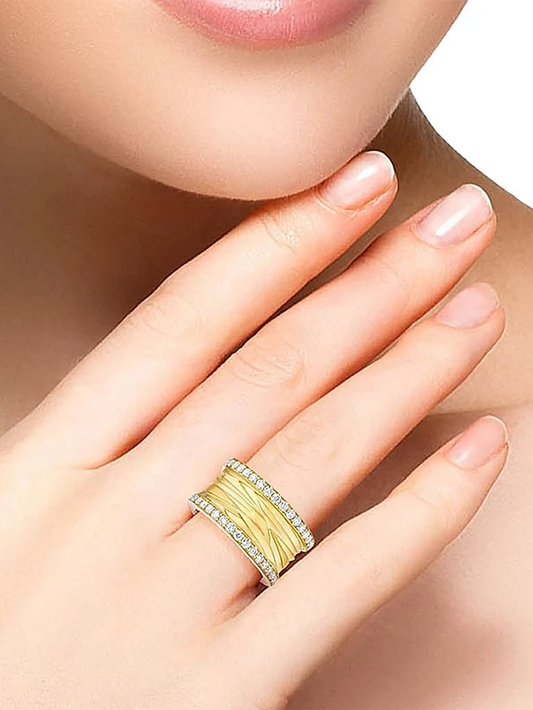 HUEB Amazonia Palha 18K Yellow Gold
0.46 TCW Diamond Ring 2