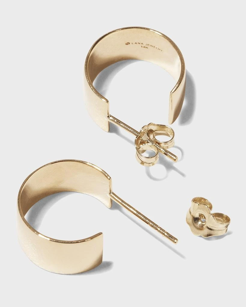 LANA 13mm 14K Gold Vanity Hoops 4