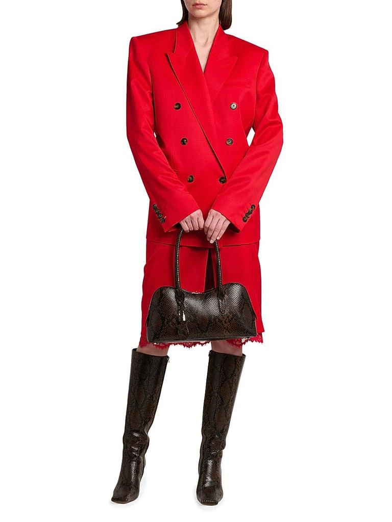 Stella McCartney Shiny Tailoring Double-Breasted Blazer 2