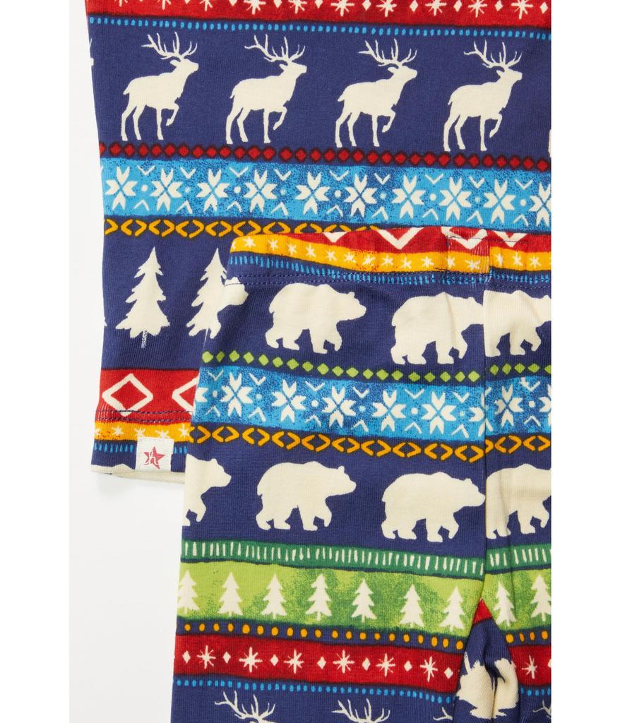 Hatley Kids Painted Fair Isle Raglan Cotton Pajama Set (Toddler/Little Kids/Big Kids)