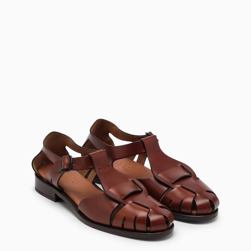 HEREU Brown Pesca low sandals 3