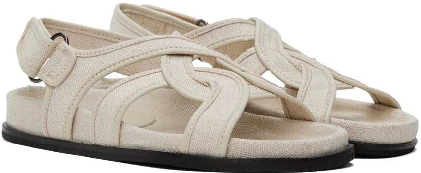 Totême Beige Chunky Sandals 4