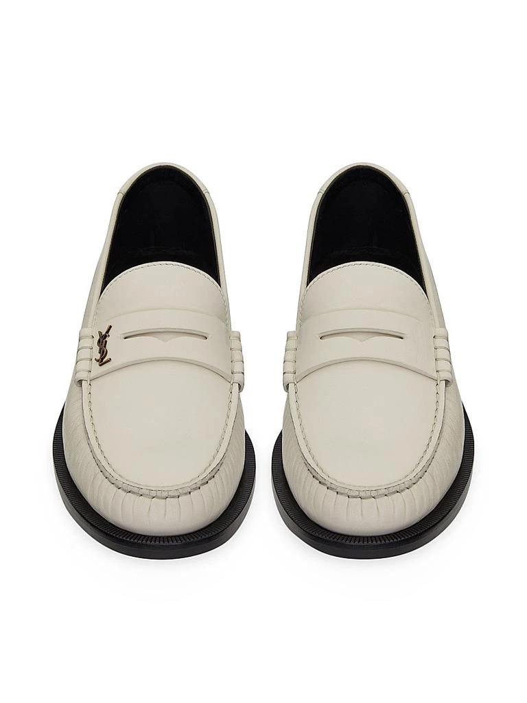 Yves Saint Laurent Le Loafer Monogram Penny Slippers In Smooth Leather 1
