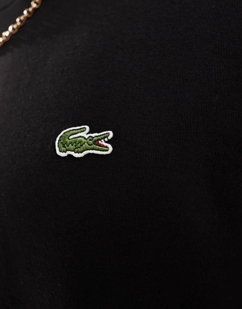 Lacoste Lacoste logo long sleeve t-shirt in black 2