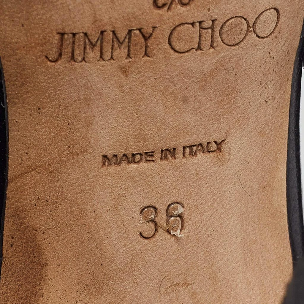 Jimmy Choo Jimmy Choo X Off-White Black Leather Jane Sandals Size 36 7