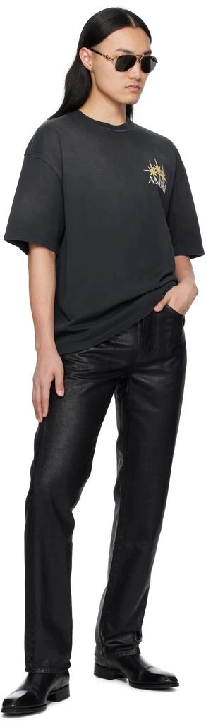 AMIRI Black 'Amiri' Starburst Oversized T-shirt 4