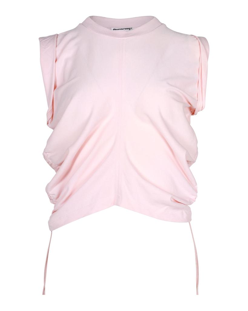 Alexander Wang AlexanderWang.T Crop Top in Pink Cotton
