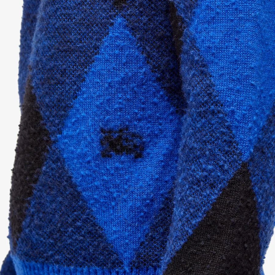 Burberry Burberry Large Check Crew Knit Sweater, Size X-Large 3