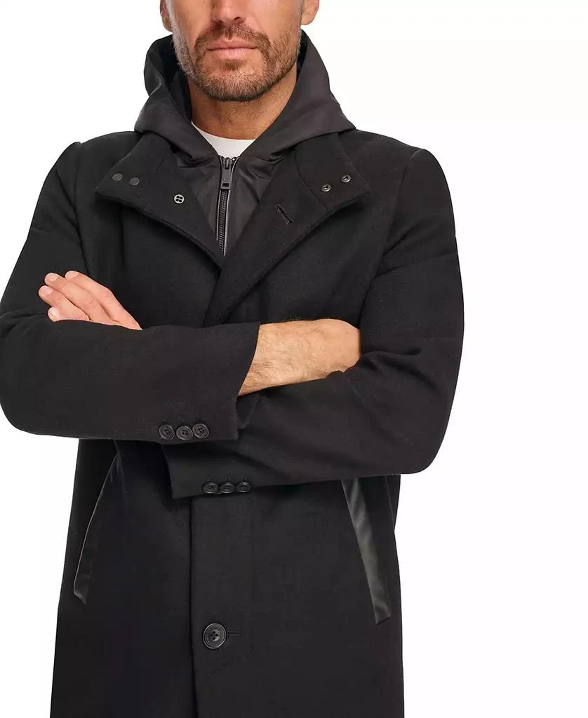 Kenneth Cole Men's Removable Hood Button Car Coat 5