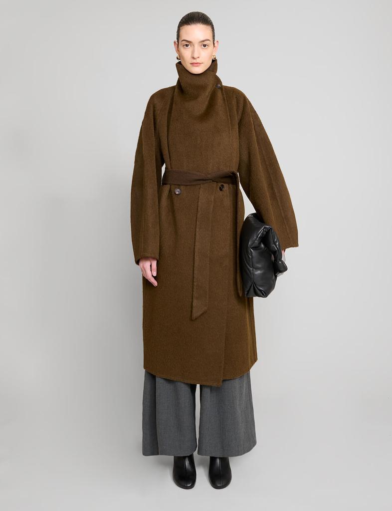 Pixie Market Brown Cocoon Coat