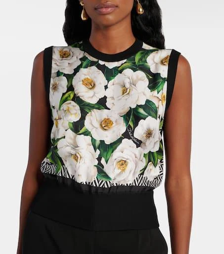 Dolce 
Gabbana Floral print silk top 5