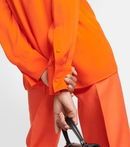 Valentino Scarf neckline silk shirt 5