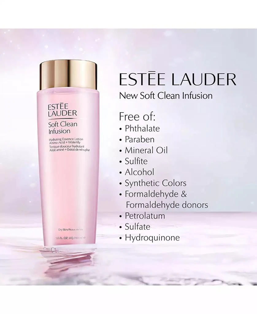 Estée Lauder Soft Clean Infusion Hydrating Essence Lotion With Amino Acid & Waterlily, 13.5 oz. 5