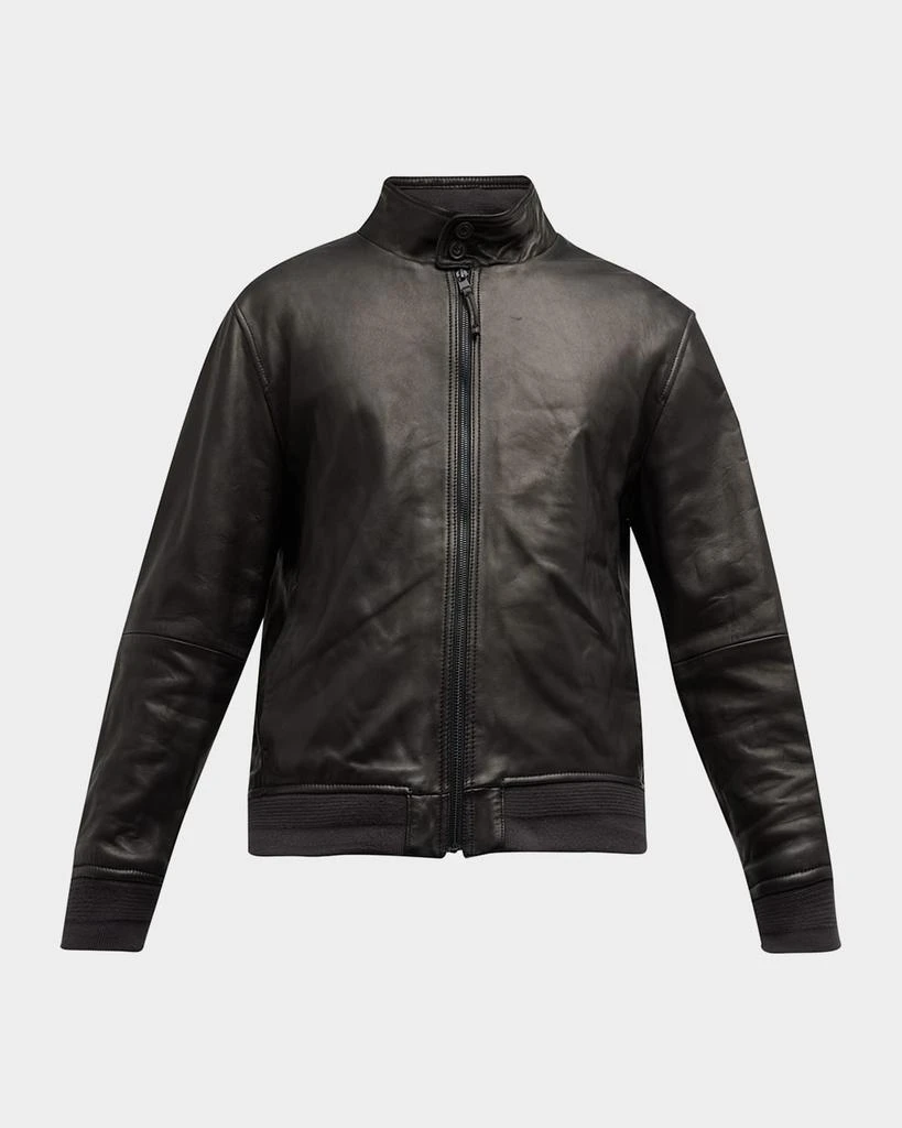 Vince Men's Harrington Leather Bomber Jacket 1