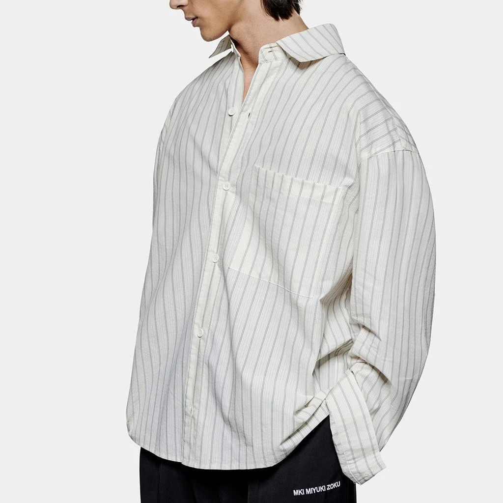 MKI Miyuki Zoku MIYUKI ZOKU Box Cottton-Seersucker Dress Shirt 1