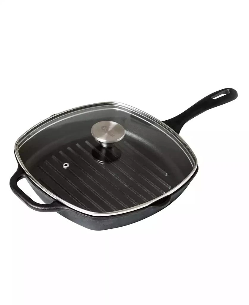 Victoria Glass Lid with Stainless Steel Knob for 10" Grill Pan 4
