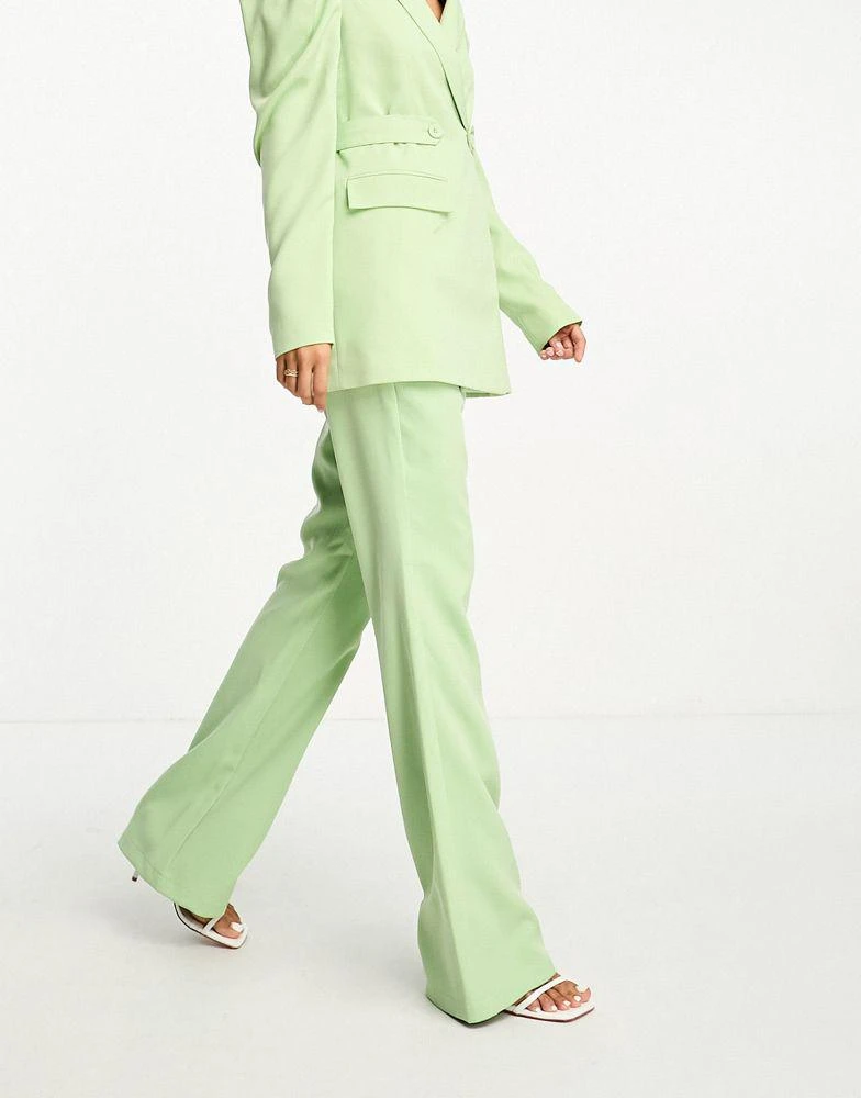 Y.A.S. Y.A.S tailored flared trouser co-ord in mint green 4