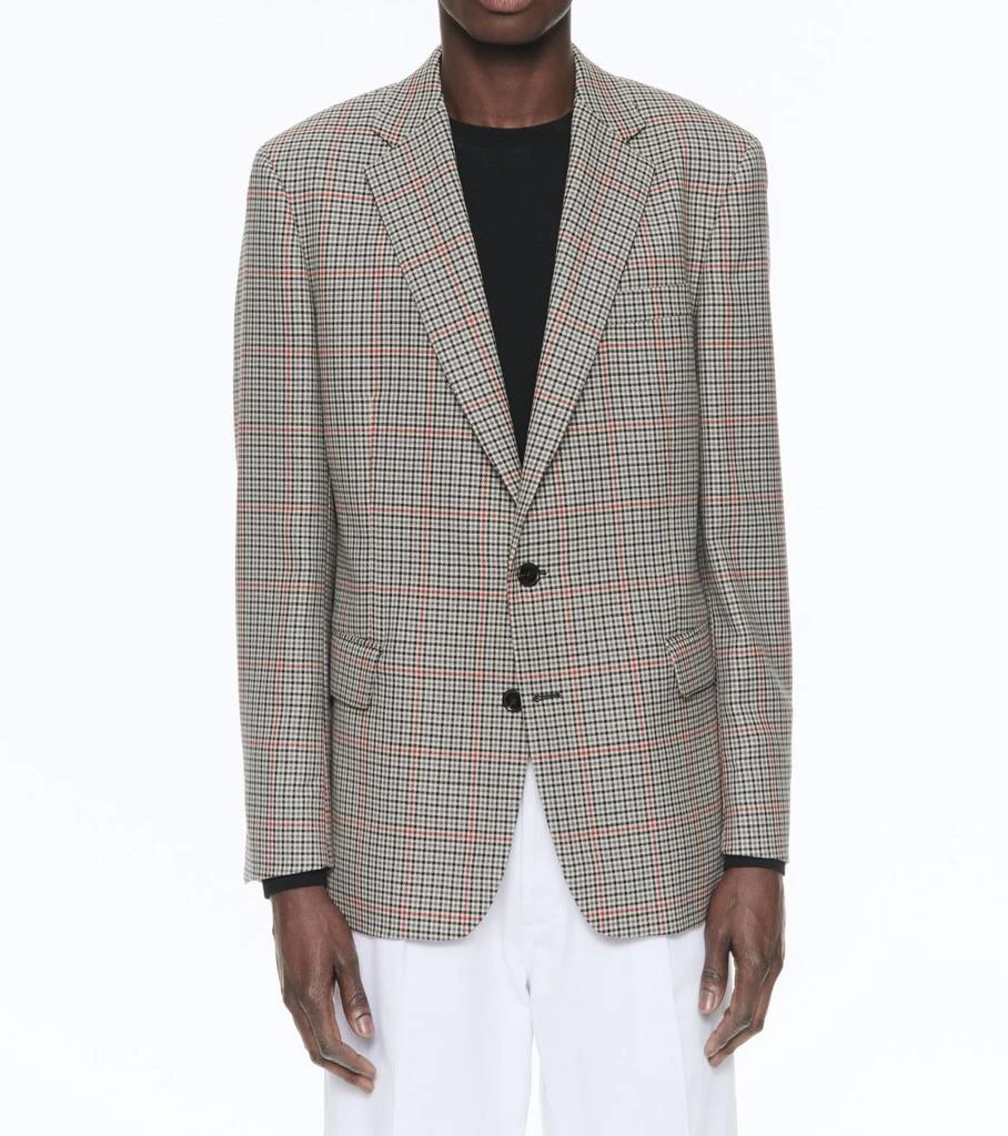 预计3周后发货 Fursac Veste En Laine À Motif Pied De Poule - Chataigne - Homme 1