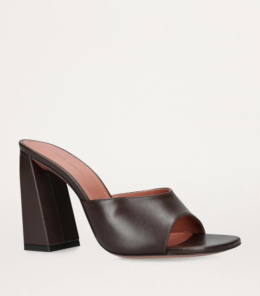 Amina Muaddi Leather Brigitte Mules 95 3