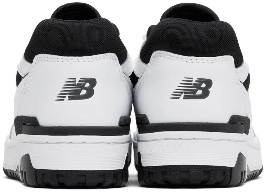 New Balance White & Black BB550 Sneakers 2