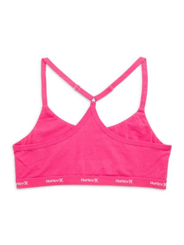 Hurley Little Girl's 2-Pack Logo Band Sports Bra