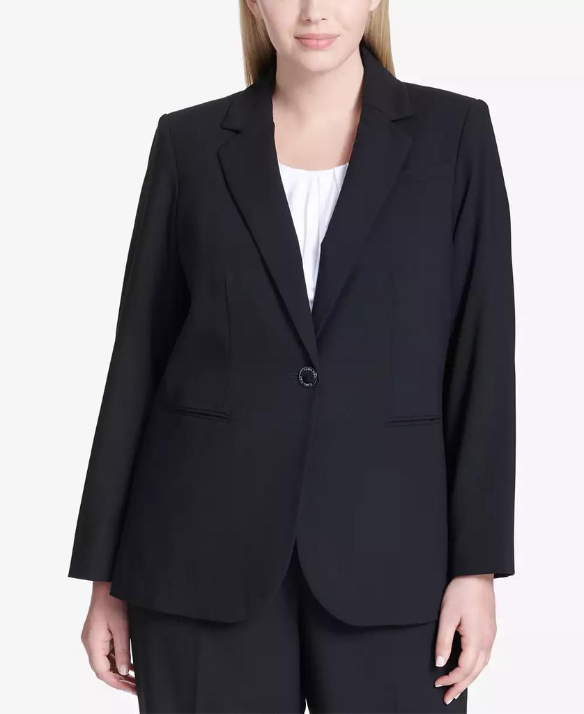 Calvin Klein Plus Size One-Button Blazer