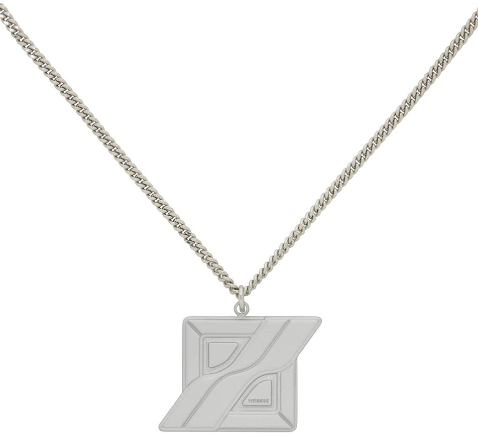 We11done Silver Logo Necklace 2