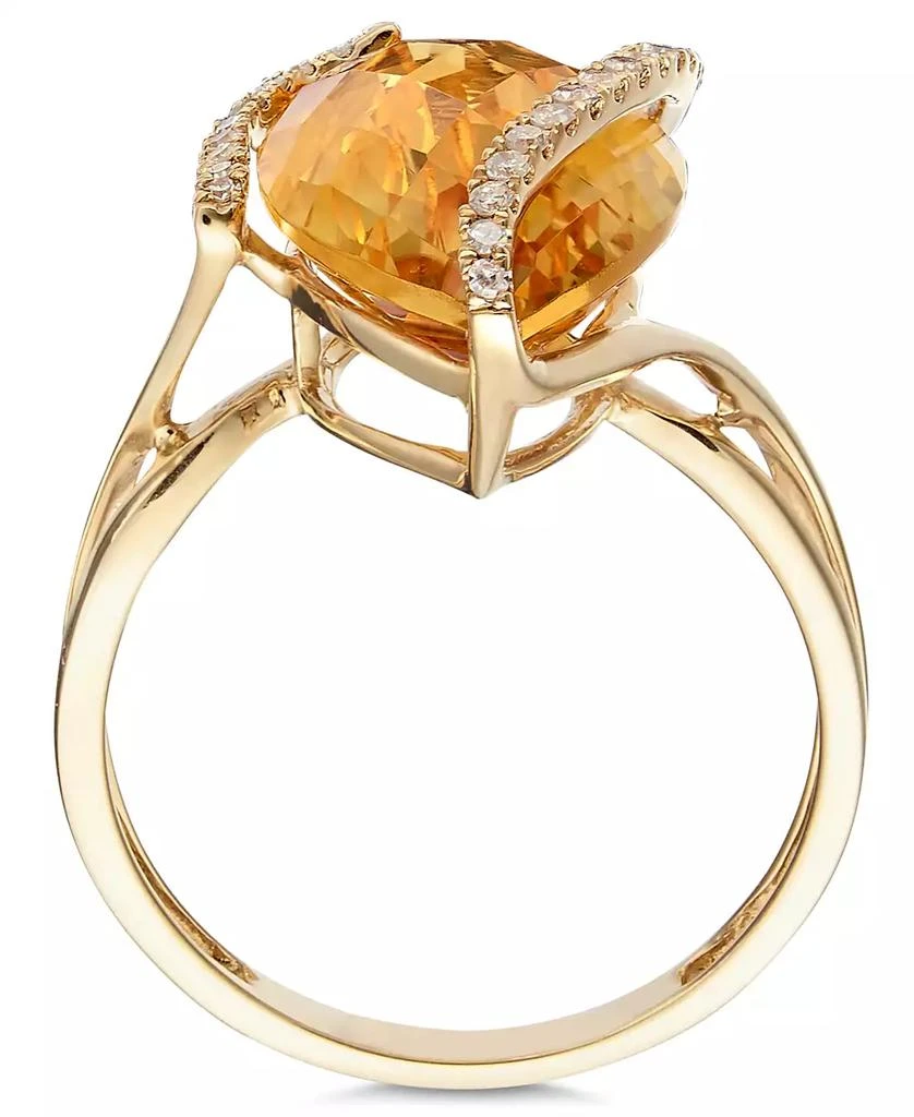 Effy EFFY® Marquise-Cut Pink Amethyst (6-7/8 ct. t.w.) and Diamond (1/8 ct. t.w.) Wrap Ring in 14k Gold (Also in Citrine 
London Blue Topaz) 3