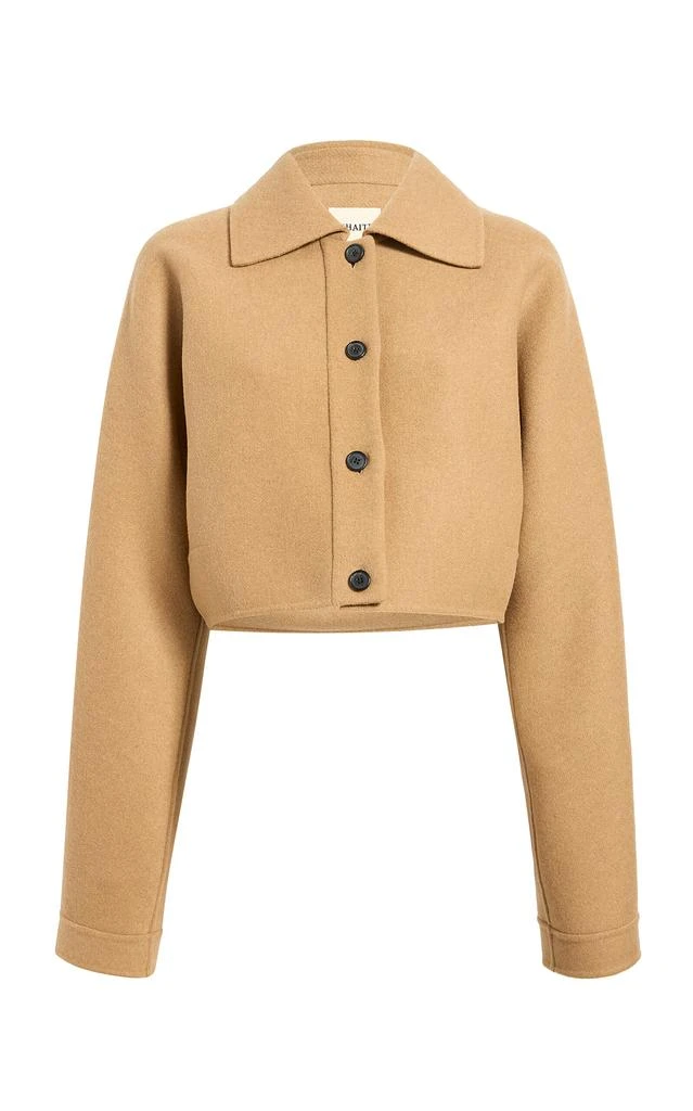 Khaite Khaite - Sue Double-Faced Wool Jacket - Nude - US 6 - Moda Operandi 1