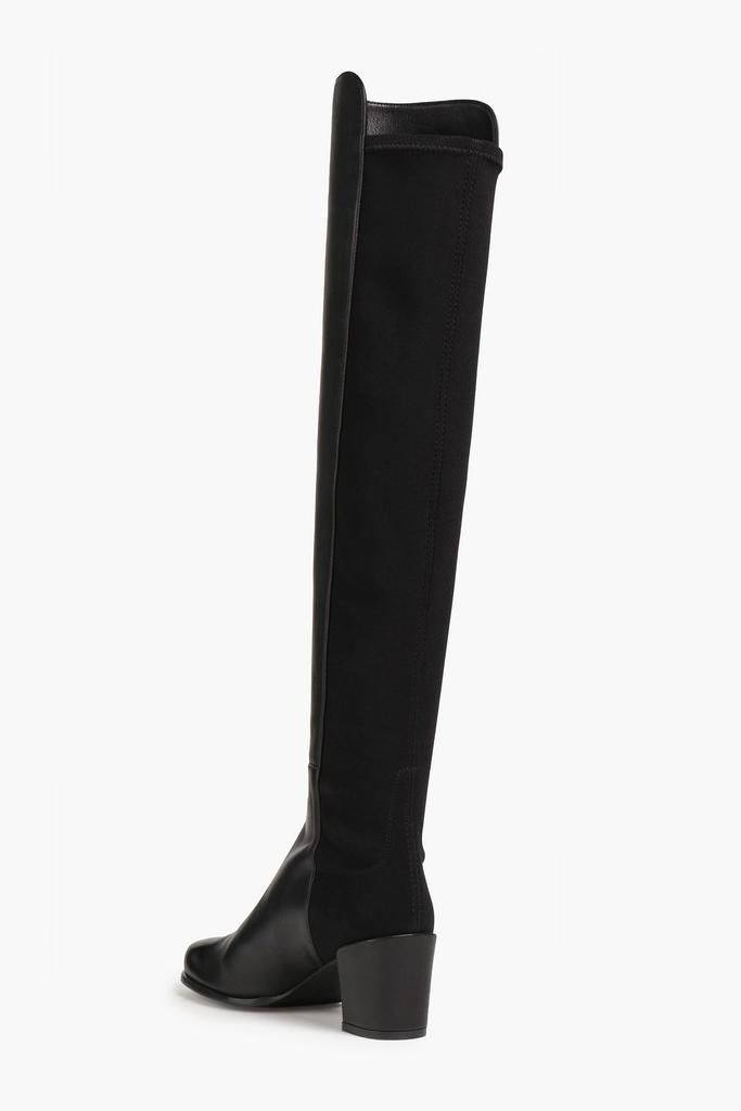 STUART WEITZMAN City leather and neoprene over-the-knee boots