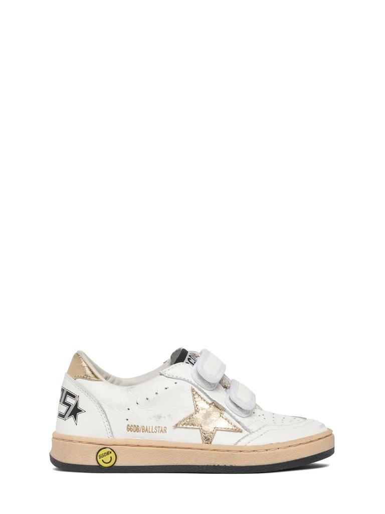 GOLDEN GOOSE Ballstar Leather Strap Sneakers