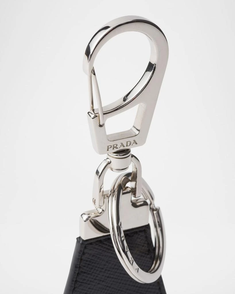 Prada Men
s Saffiano Leather Keychain 3