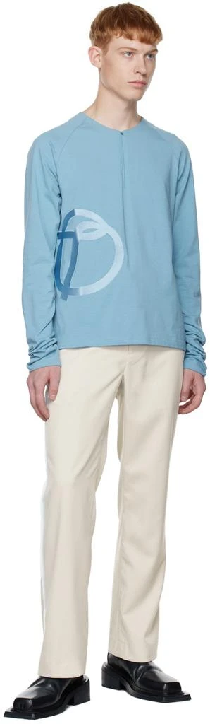 TheOpen Product SSENSE Exclusive Beige Side Taped Pants 4