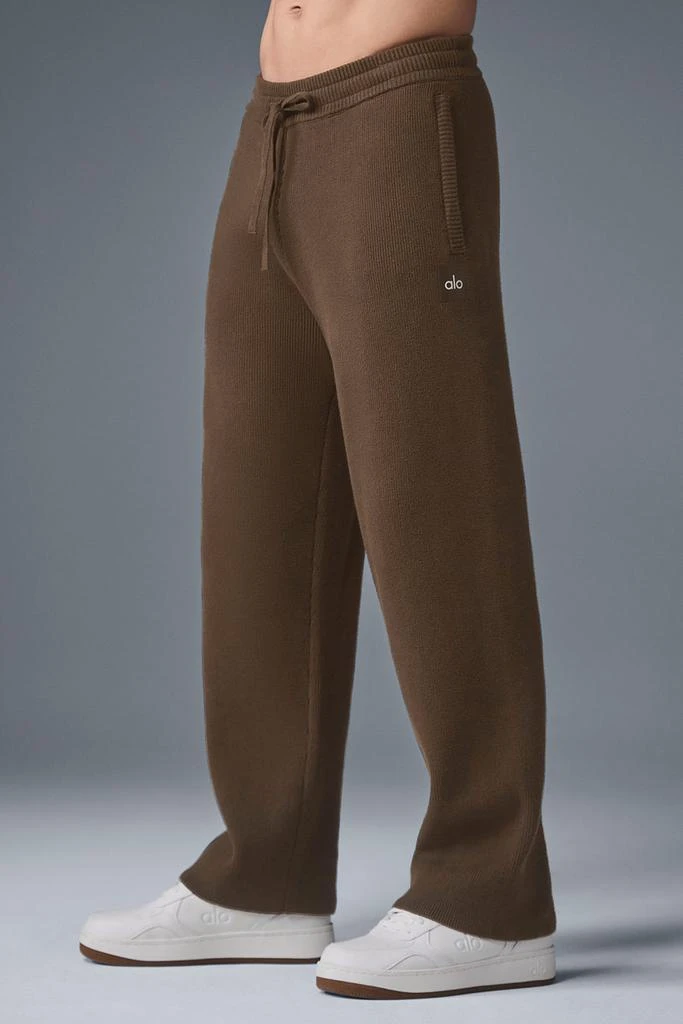 Alo Scholar Straight Leg Sweatpant - Espresso 3