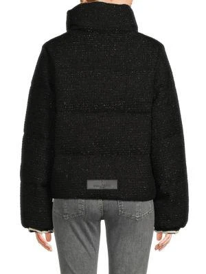 Nicole Benisti Kensington Speckled Wool Blend Puffer Jacket 2