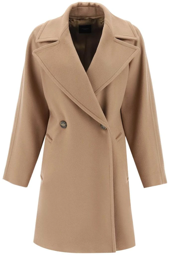 WEEKEND MAX MARA 'novella' midi coat in virgin wool 1