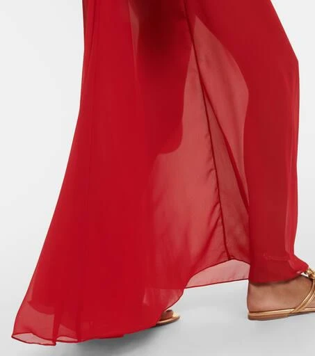 Adriana Degreas Holiday open-back chiffon maxi dress 5