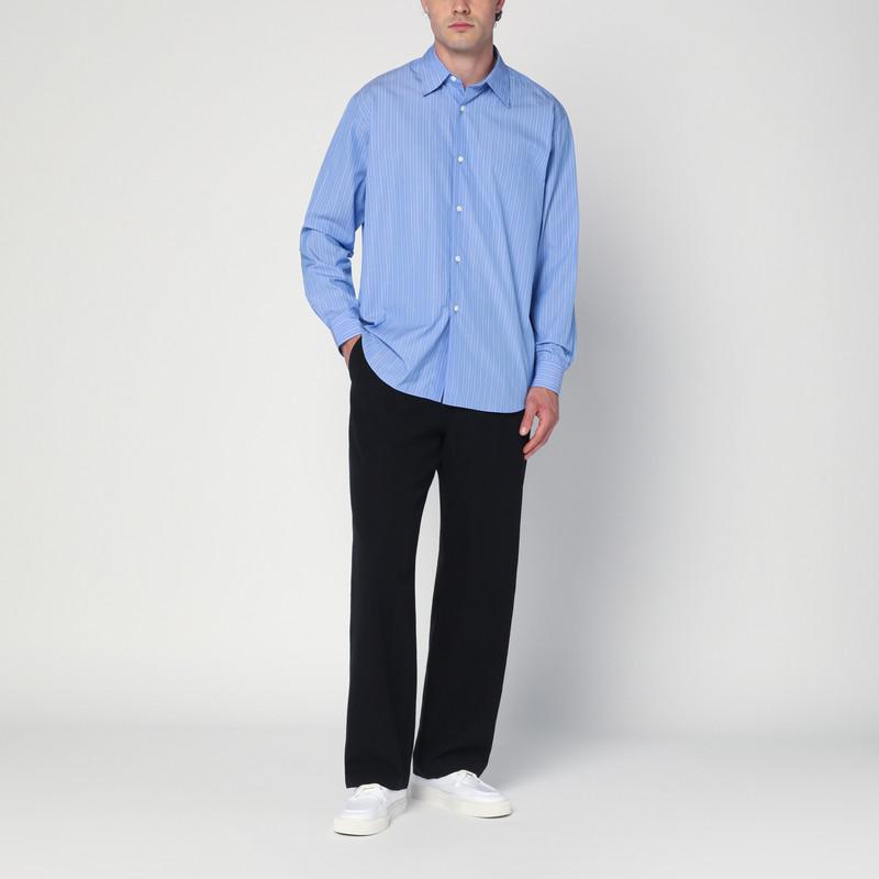 AURALEE Light blue striped cotton shirt