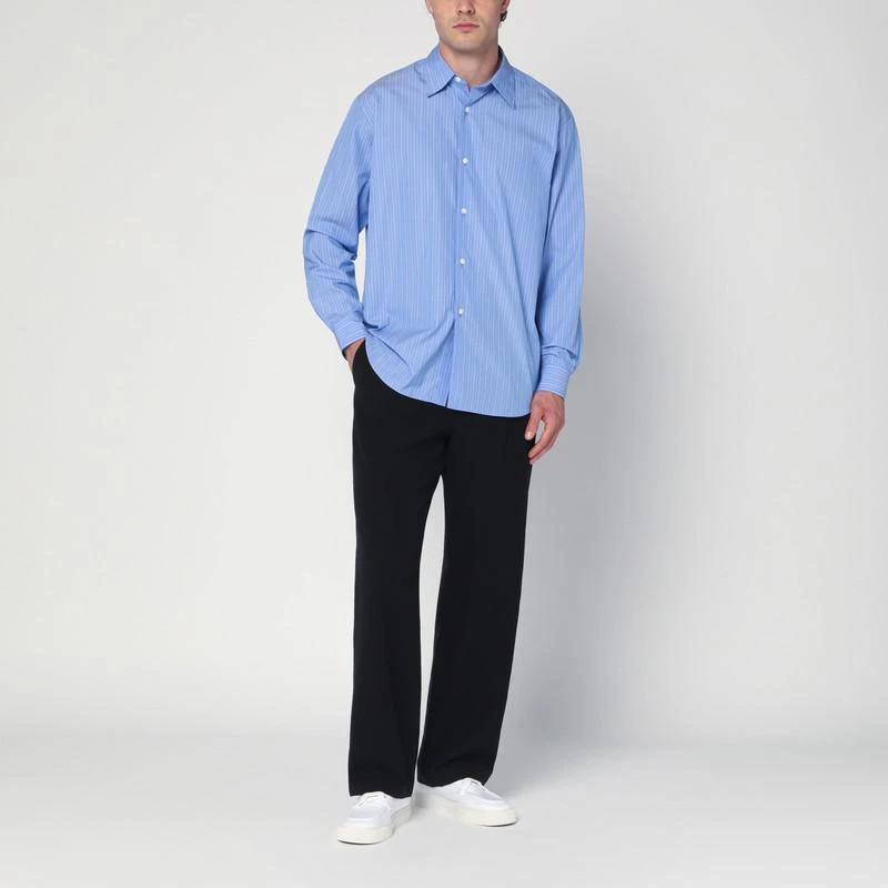 AURALEE Light blue striped cotton shirt 2
