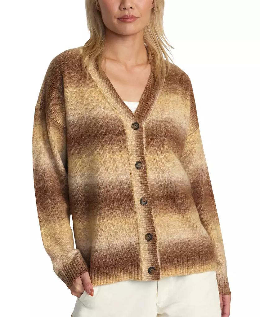 RVCA Juniors' Here We Are Cardigan Long-Sleeve Sweater