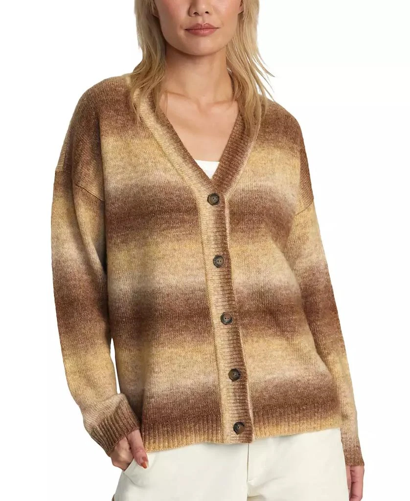 RVCA Juniors' Here We Are Cardigan Long-Sleeve Sweater 1