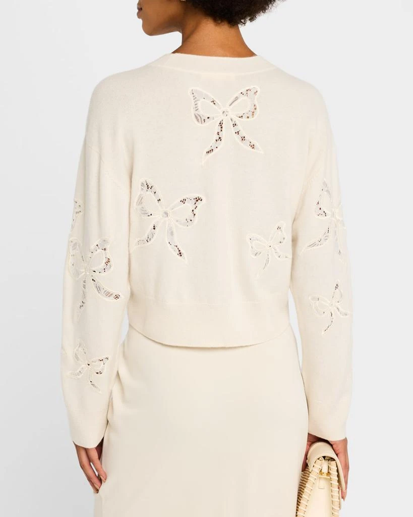 LOVESHACKFANCY Parson Lace Bow Pullover 3