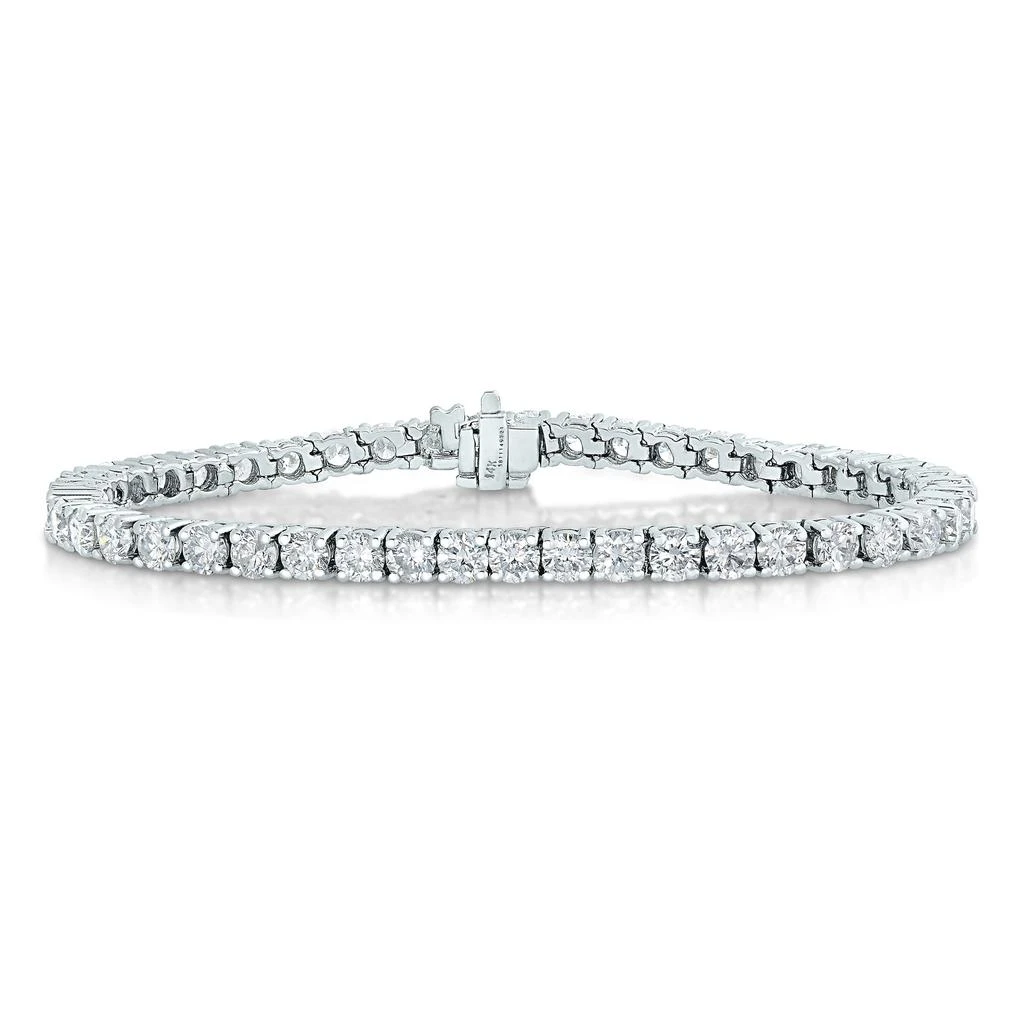 Vir Jewels 5 cttw Diamond Bracelet 14K White Gold Classic Tennis Round Prong Set 7 Inch 1
