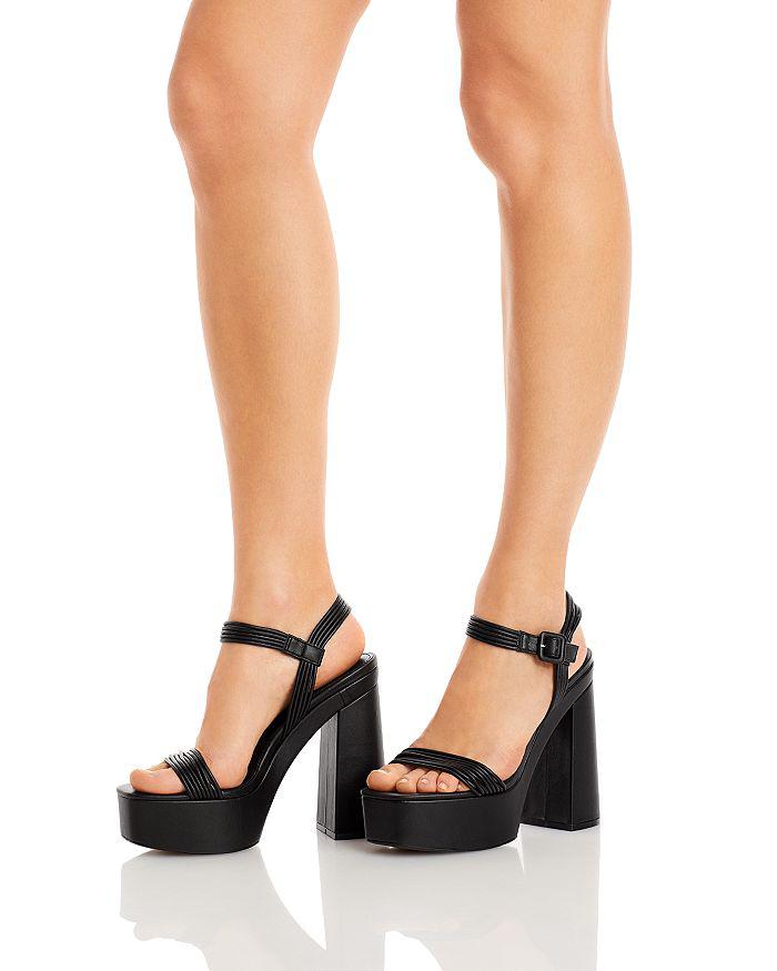 AQUA Women's AQ Sweet Block Heel Platform Sandals - 100% Exclusive