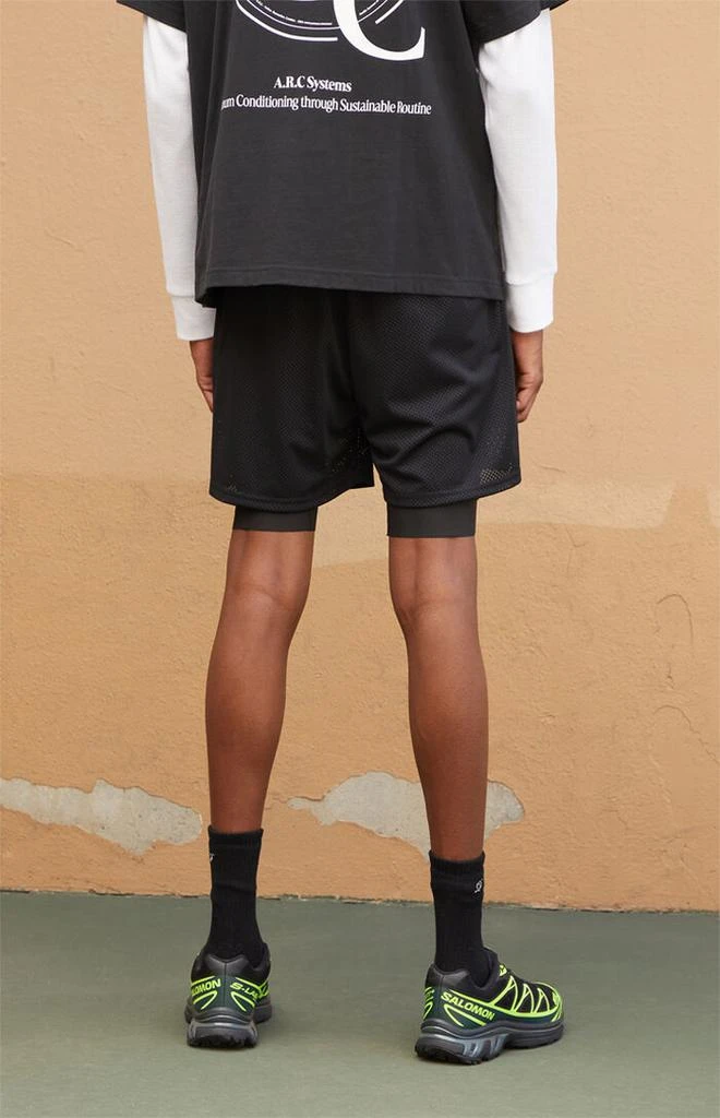 A.R.C. Active Black Mesh 2 in 1 Shorts 4