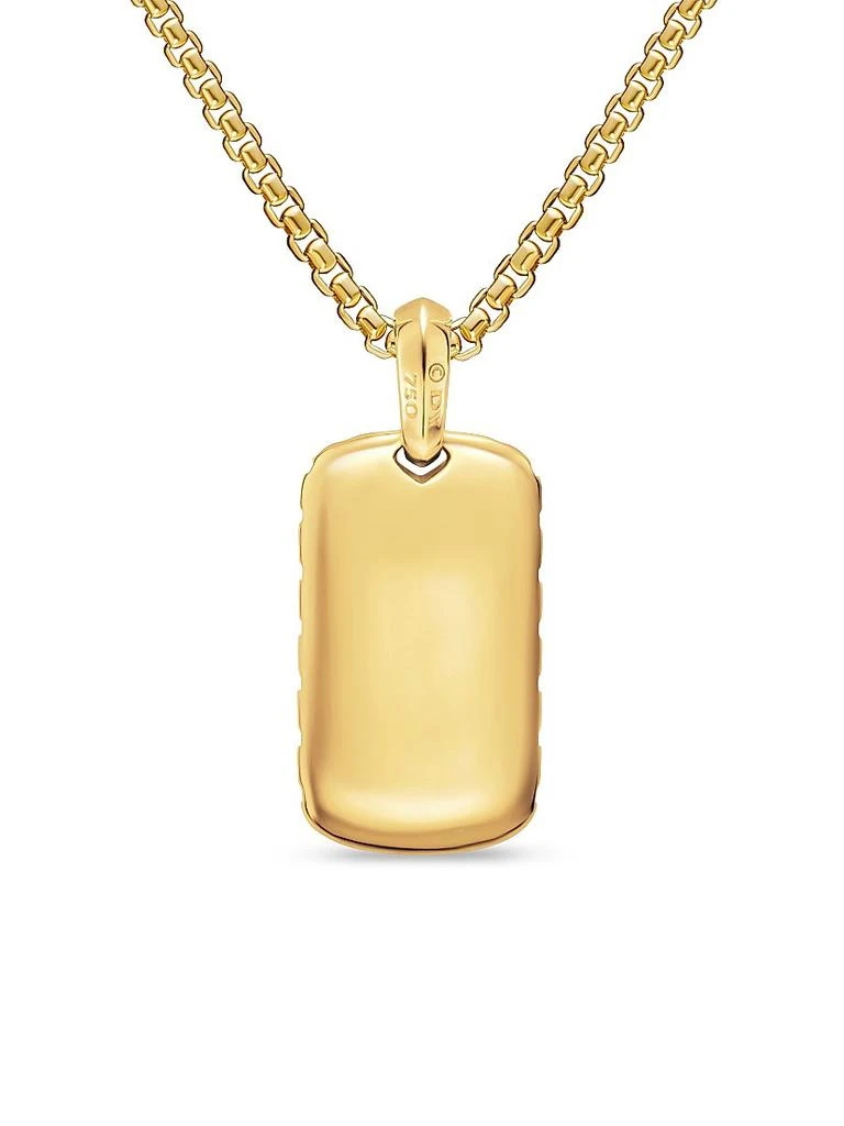 David Yurman Chevron Tag in 18K Yellow Gold, 27MM 3