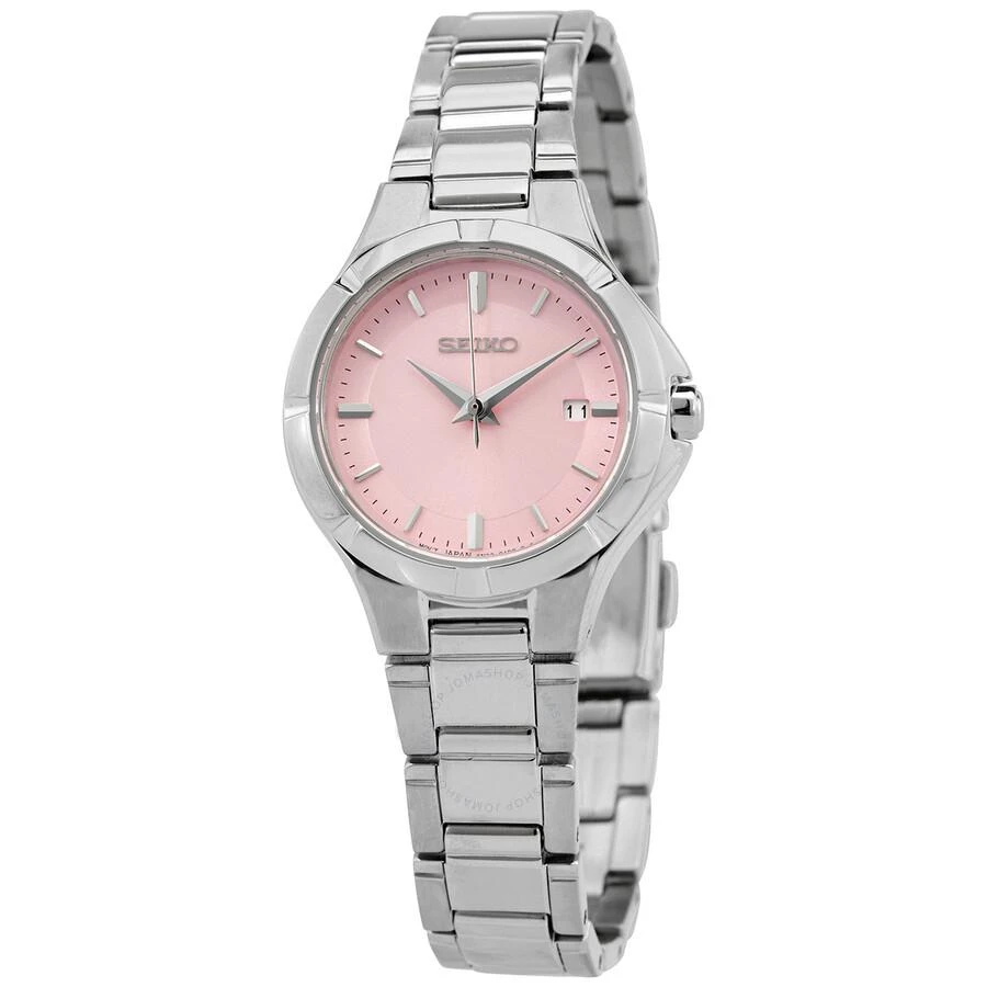 Seiko Essentials Quartz Pink Dial Ladies Watch SUR413 1